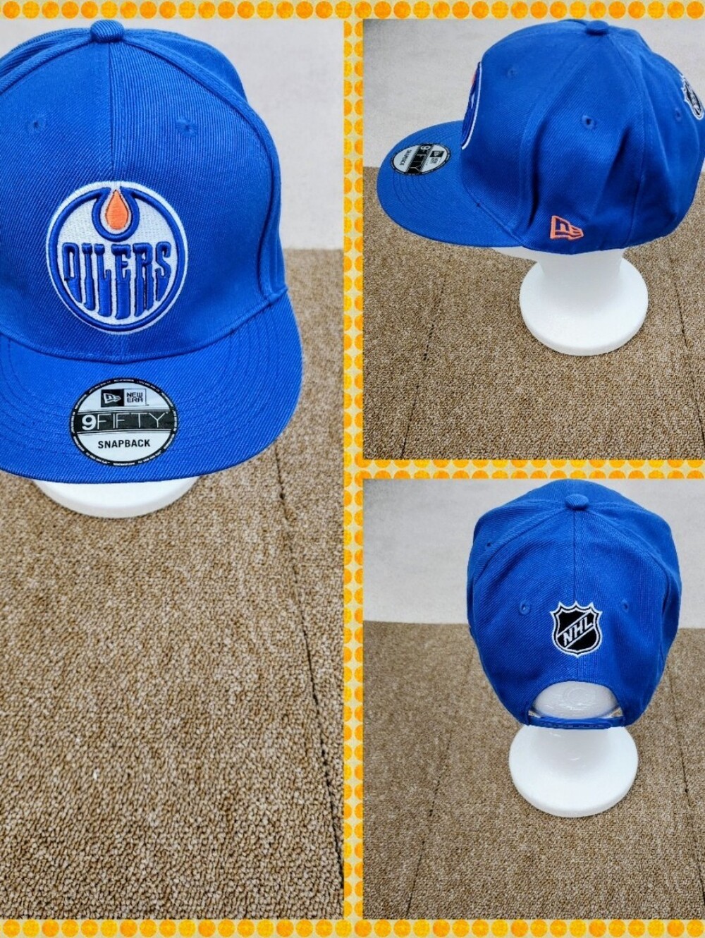 EDMONTON OILERS NHL HOCKEY SNAPBACK HAT.